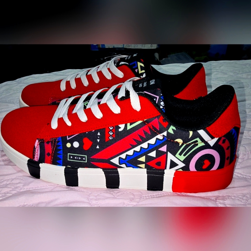 Colorful Geometric Sneakers